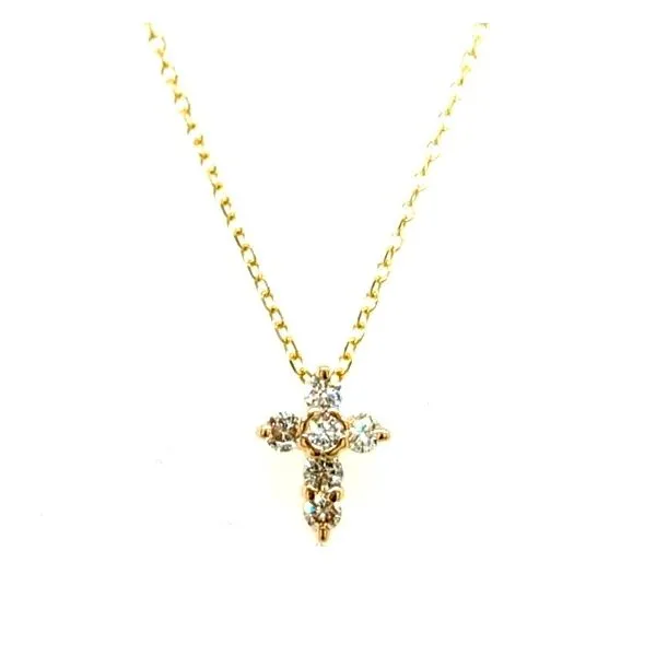 14K YG 0.14ct TW Diamond Cross Skaneateles Jewelry Skaneateles, NY