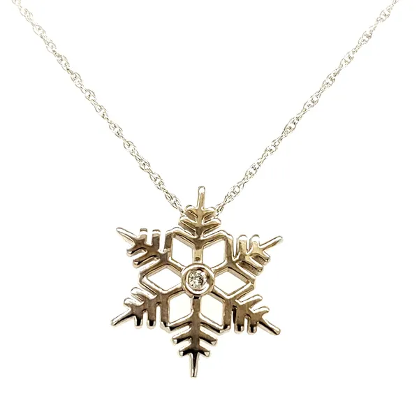 Diamond Snow Flake Pendant w/Chain Skaneateles Jewelry Skaneateles, NY