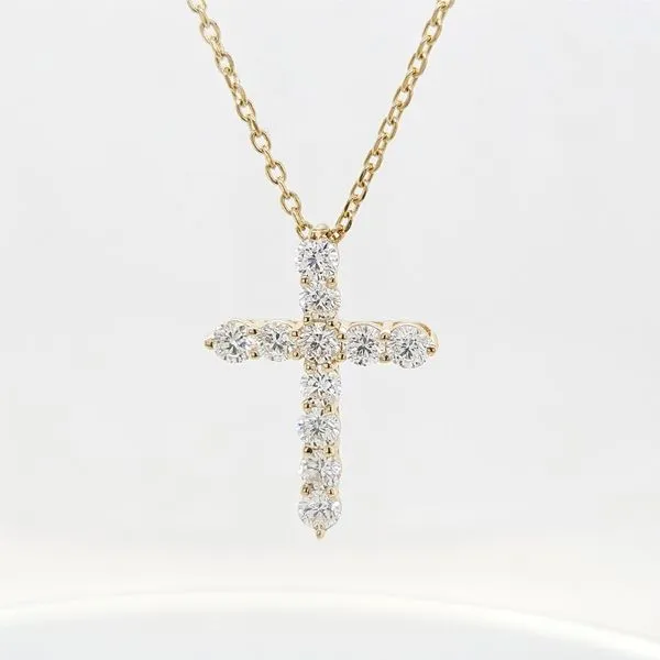 Yellow Gold Diamond Cross Skaneateles Jewelry Skaneateles, NY