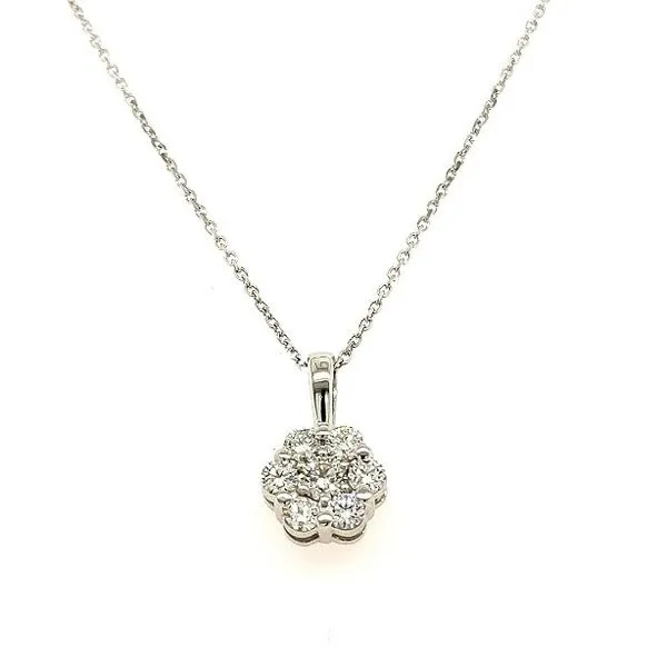Diamond Flower Pendant Skaneateles Jewelry Skaneateles, NY