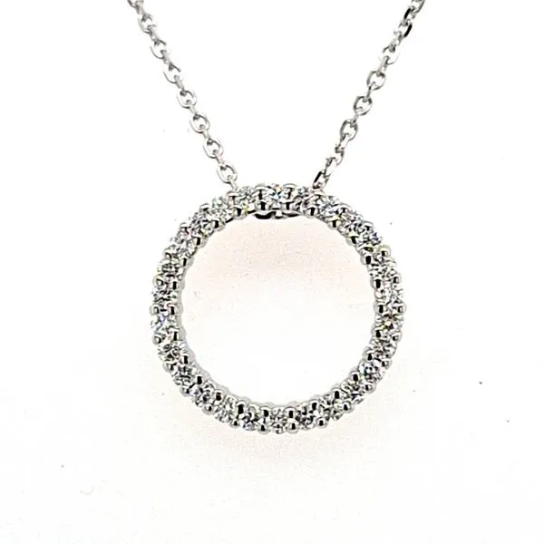 Diamond Circle Pendant Skaneateles Jewelry Skaneateles, NY