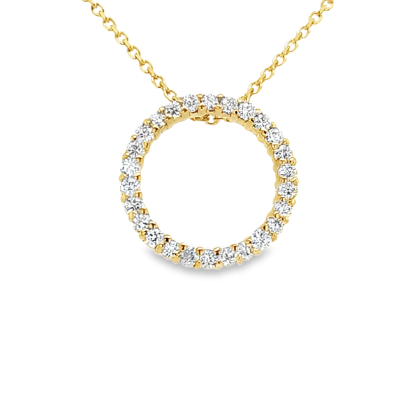 Diamond Circle Pendant Skaneateles Jewelry Skaneateles, NY