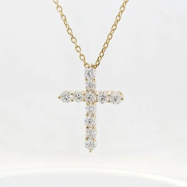Yellow Gold Diamond Cross Skaneateles Jewelry Skaneateles, NY
