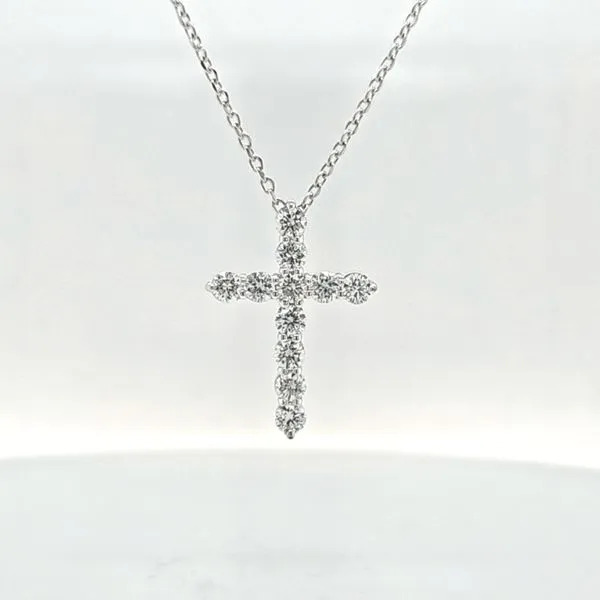 14K White Gold Diamond Cross Skaneateles Jewelry Skaneateles, NY
