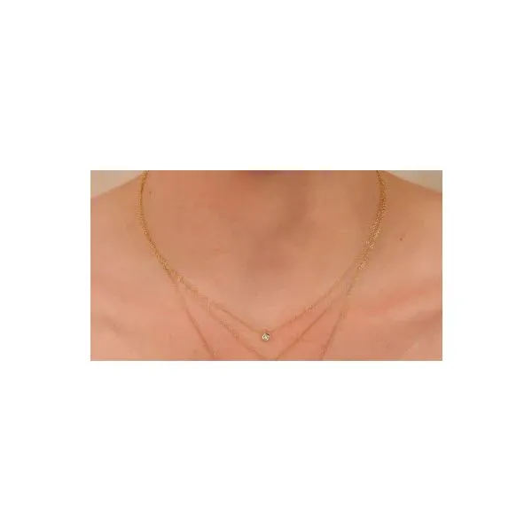 14K YG 'Stella Collection' 0.02ct Natural Diamond Necklace Image 2 Skaneateles Jewelry Skaneateles, NY