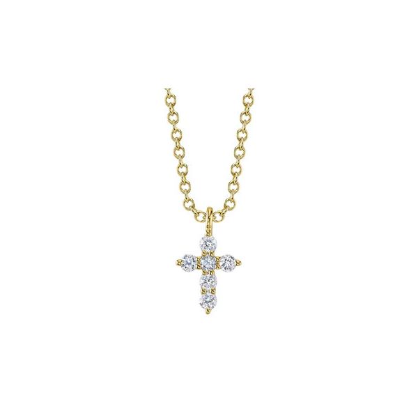 14K YG Tiny Treasure 0.10ct TW Diamond Cross Skaneateles Jewelry Skaneateles, NY