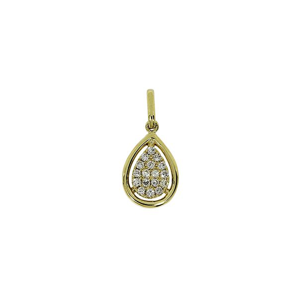Yellow Gold 0.12ct TW Diamond Necklace Skaneateles Jewelry Skaneateles, NY