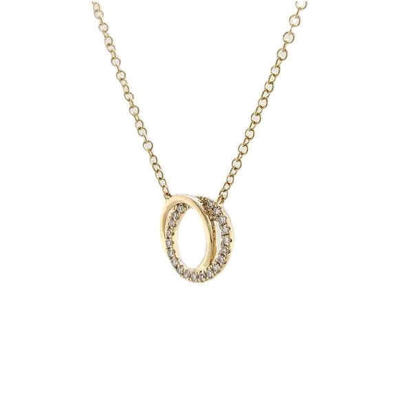 Diamond Love Knot Necklace Image 2 Skaneateles Jewelry Skaneateles, NY