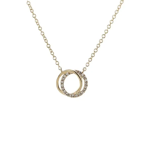 Diamond Love Knot Necklace Image 3 Skaneateles Jewelry Skaneateles, NY
