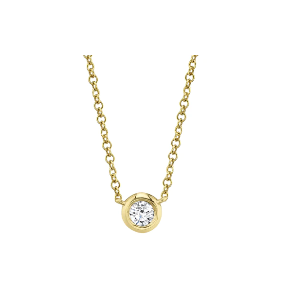 Diamond Bezel Necklace Skaneateles Jewelry Skaneateles, NY