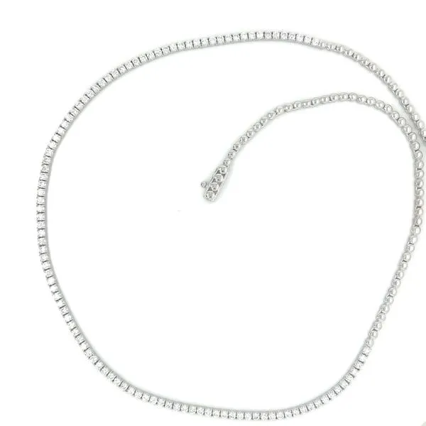 Diamond & Bead Necklace Image 2 Skaneateles Jewelry Skaneateles, NY
