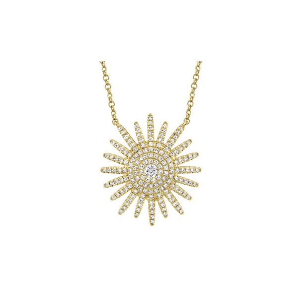 14K YG Lady's Our Signiture Intriguing 0.43ct TW Diamond Starburst Necklace Skaneateles Jewelry Skaneateles, NY