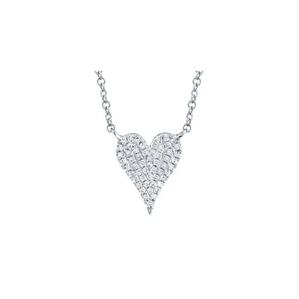 Diamond Pave Heart Necklace Skaneateles Jewelry Skaneateles, NY