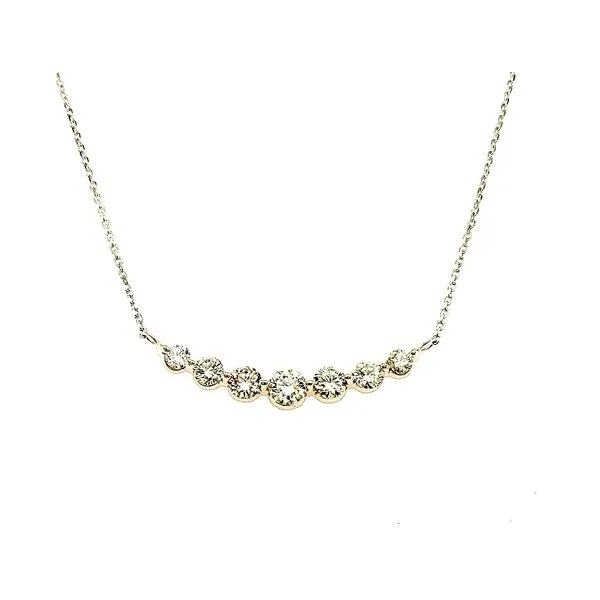 14K WG Ladies 3/4 Carat TW Diamond Smile Necklace Skaneateles Jewelry Skaneateles, NY