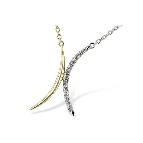 14K TT 0.14ct TW Fashionable Diamond Necklace Skaneateles Jewelry Skaneateles, NY