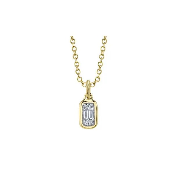 14K YG Our Signature 'Aleera' 0.07ct TW Diamond Baguette Necklace Skaneateles Jewelry Skaneateles, NY