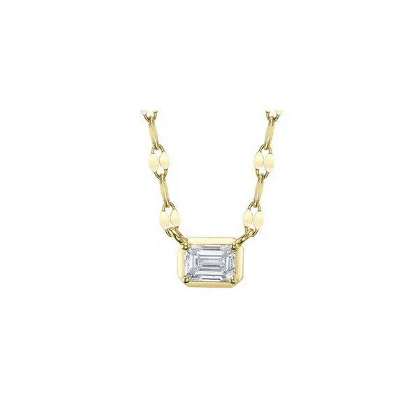 14K YG 'Kate' Collection 0.20ct TW Emerald Cut Diamond Necklace Skaneateles Jewelry Skaneateles, NY