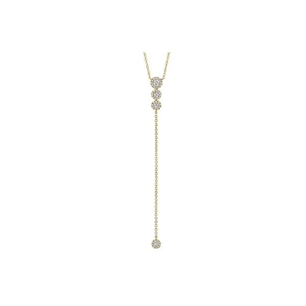 14K YG Ladies Our Signiture Fashionable 0.29ct TW Diamond Lariat Necklace Skaneateles Jewelry Skaneateles, NY