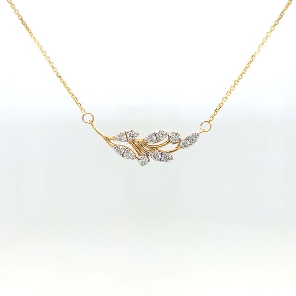 14K Yellow Gold Golden Bough Necklace Image 2 Skaneateles Jewelry Skaneateles, NY
