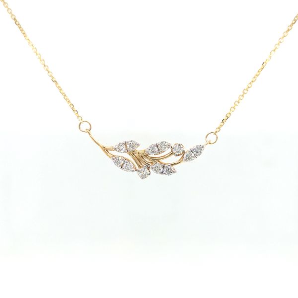14K Yellow Gold Golden Bough Necklace Skaneateles Jewelry Skaneateles, NY