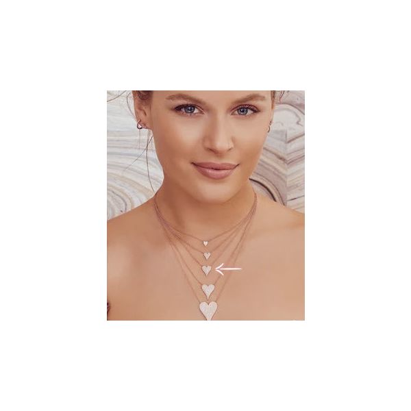 14K WG Skaneateles Signature 0.21ct TW Diamond Pave Heart Necklace Skaneateles Jewelry Skaneateles, NY