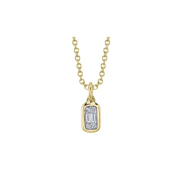14K YG Our Signature 'Aleera' 0.07ct TW Diamond Baguette Necklace Skaneateles Jewelry Skaneateles, NY