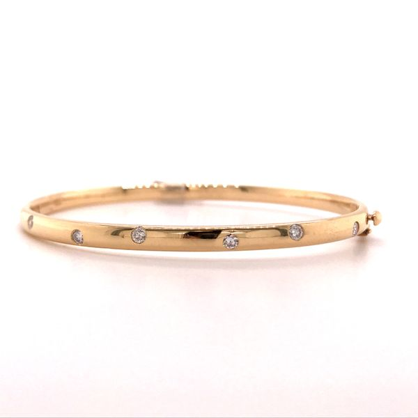 14K YG Ladies 0.35ct TW Diamond Gypsy Bangle Skaneateles Jewelry Skaneateles, NY