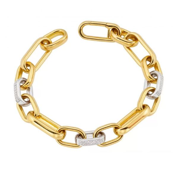 Diamond Paper Clip Bracelet Skaneateles Jewelry Skaneateles, NY