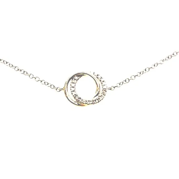 Diamond Love Knot Circle Bracelet Image 2 Skaneateles Jewelry Skaneateles, NY
