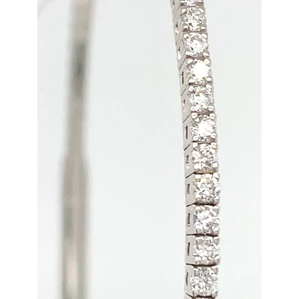 14K WG Ladies Classic 9/10th Carat TW Diamond Flexible Bracelet Image 2 Skaneateles Jewelry Skaneateles, NY