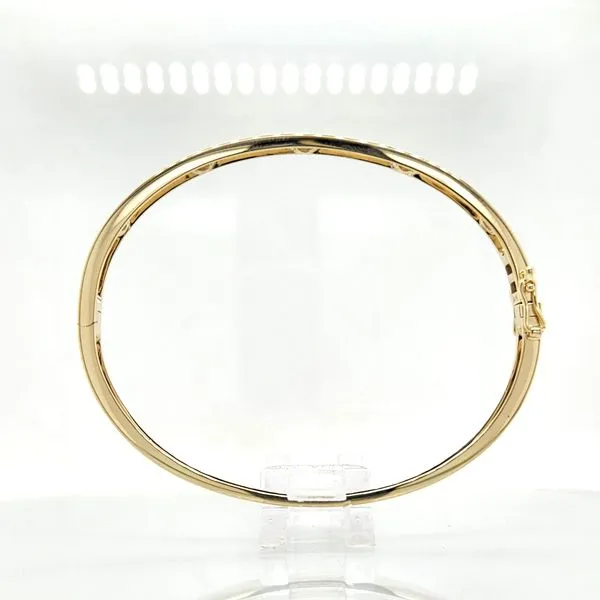 Five Diamond Hinged Bangle Bracelet Image 3 Skaneateles Jewelry Skaneateles, NY