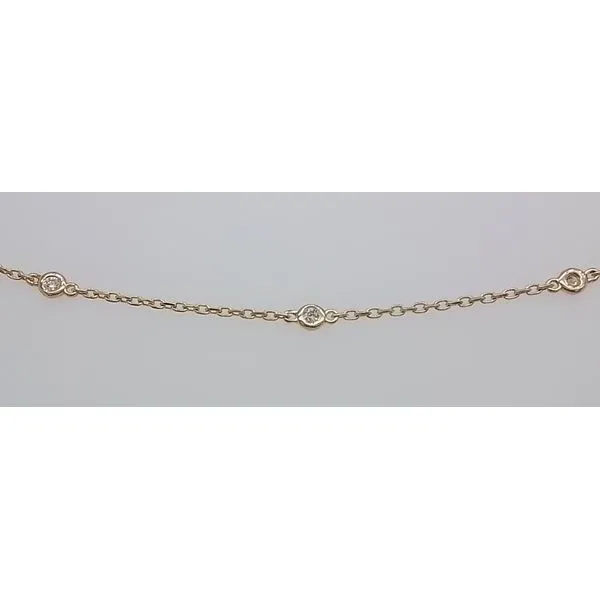 Yellow Gold Station Set 0.11ct TW Diamond Bracelet Image 2 Skaneateles Jewelry Skaneateles, NY