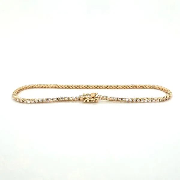 14K Yellow Gold 1.26ct TW Diamond Line Bracelet Skaneateles Jewelry Skaneateles, NY