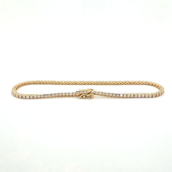 14K Yellow Gold 1.26ct TW Diamond Line Bracelet Skaneateles Jewelry Skaneateles, NY