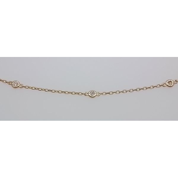 14K YG Station Set 0.11ct TW Diamond Bracelet Image 2 Skaneateles Jewelry Skaneateles, NY