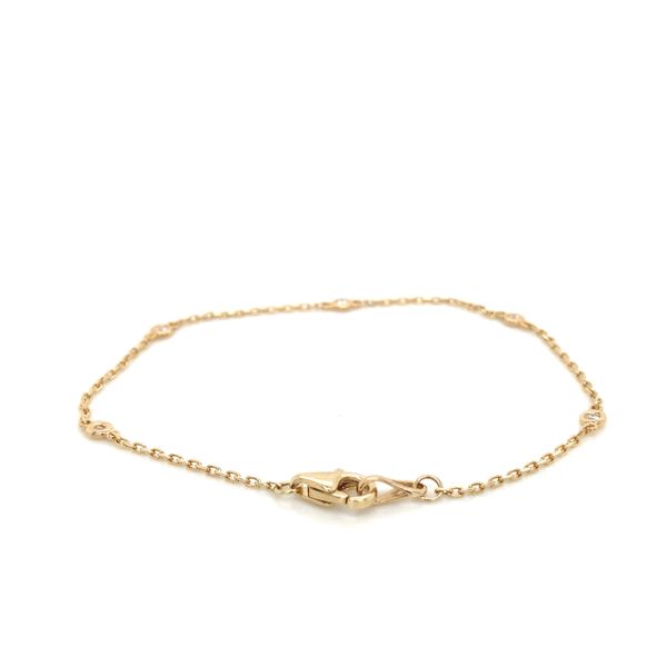 14K YG Station Set 0.11ct TW Diamond Bracelet Image 5 Skaneateles Jewelry Skaneateles, NY