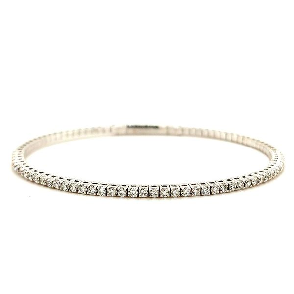 14K WG Ladies Classic 9/10th Carat TW Diamond Flexible Bracelet Skaneateles Jewelry Skaneateles, NY