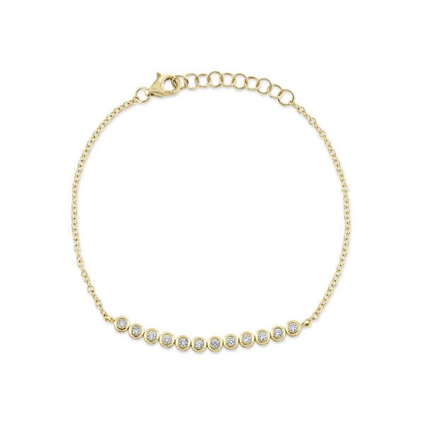 14K Yellow Gold 0.26ct TW Bezel Set Diamond Bracelet Skaneateles Jewelry Skaneateles, NY