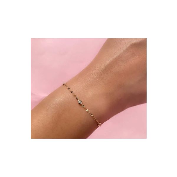 14K YG Skaneateles Signature 0.10CT TW Diamonds By The Yard Sparkle Bracelet Image 2 Skaneateles Jewelry Skaneateles, NY