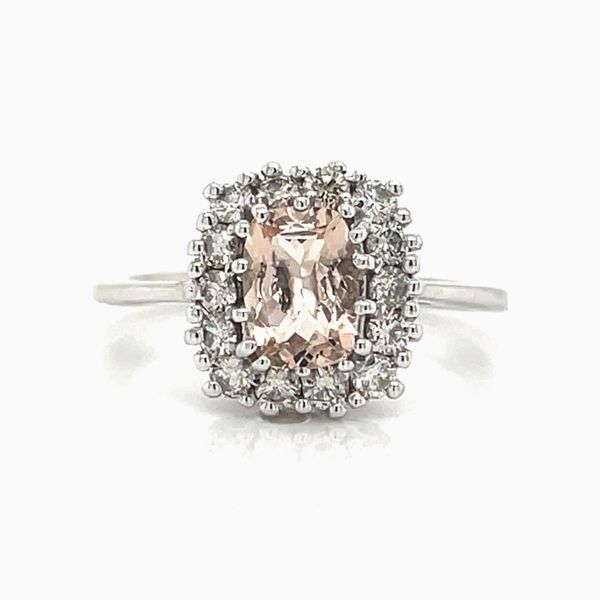 14K WG Lady's Padparadscha Sapphire & Diamond Ring Skaneateles Jewelry Skaneateles, NY