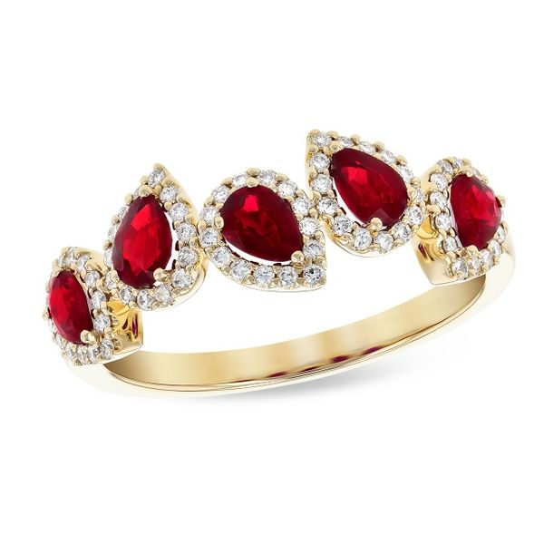 14K YG Ladies 1.14ct TGW 'Next Generation' Ruby & Diamond Fashion Ring Skaneateles Jewelry Skaneateles, NY