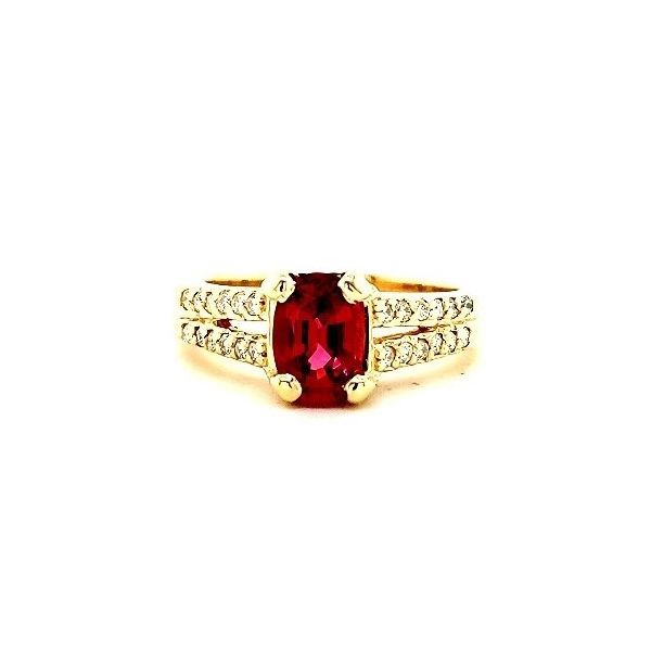 14K YG Ladies Pink Sapphire & Diamond Ring 1.51ct TGW Skaneateles Jewelry Skaneateles, NY