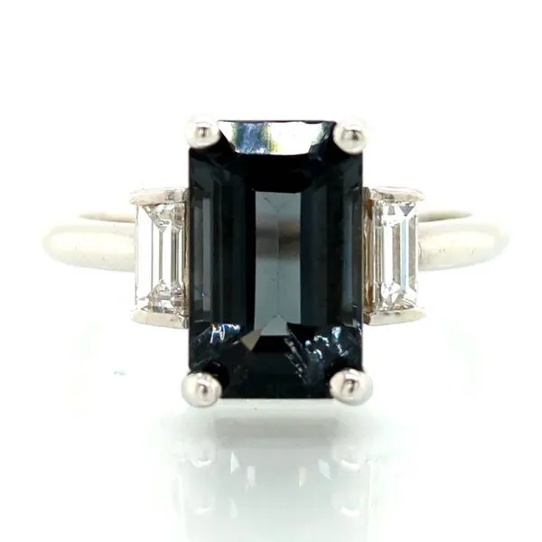 Black Spinel & Diamond Past Present Future Ring Skaneateles Jewelry Skaneateles, NY