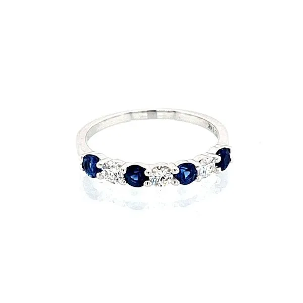Sapphire & Diamond 'Classic' Seven Stone Ring Skaneateles Jewelry Skaneateles, NY