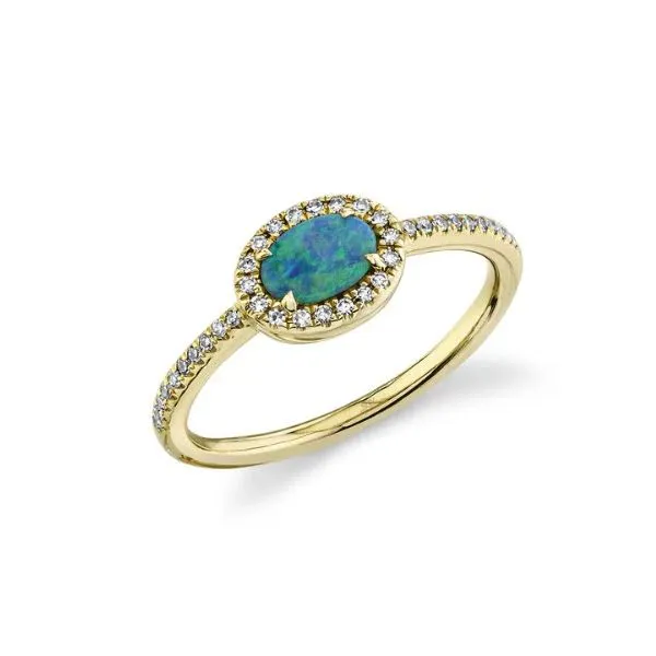 14K Yellow Gold and Opal Ring Skaneateles Jewelry Skaneateles, NY
