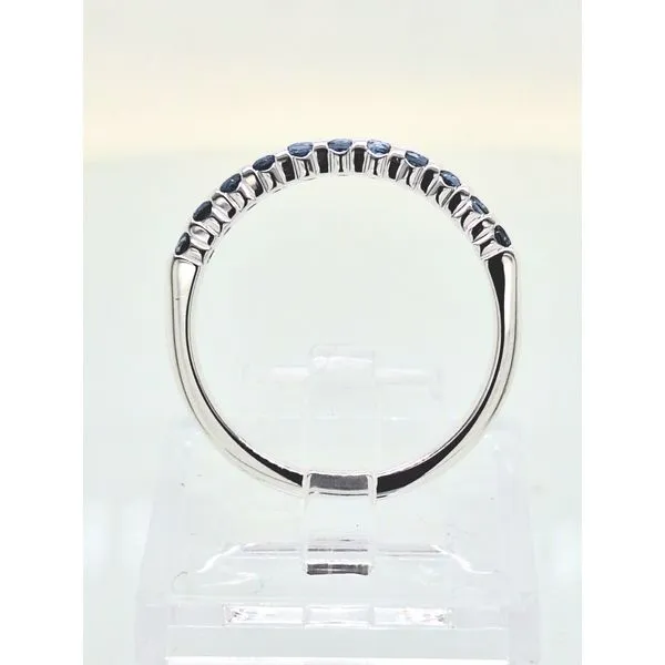 14K White Gold All Blue Sapphire Ring Image 3 Skaneateles Jewelry Skaneateles, NY