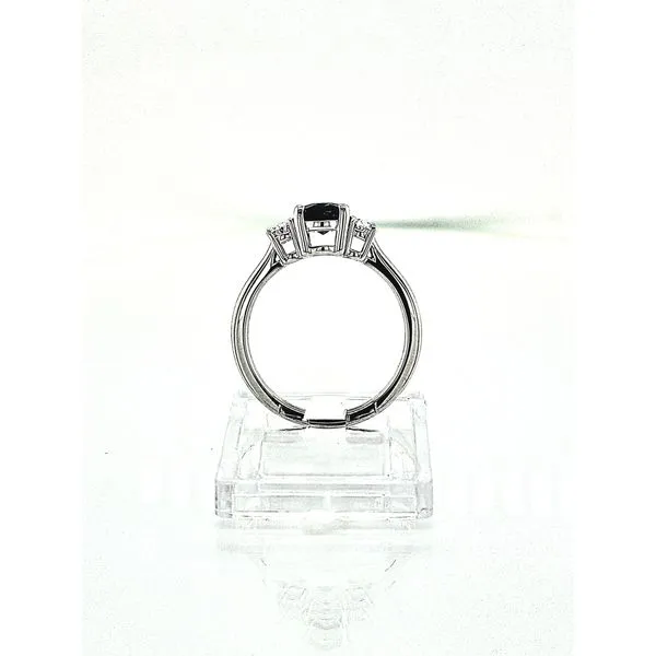 14K WG  Sapphire & Diamond Past-Present-Future Ring Image 4 Skaneateles Jewelry Skaneateles, NY