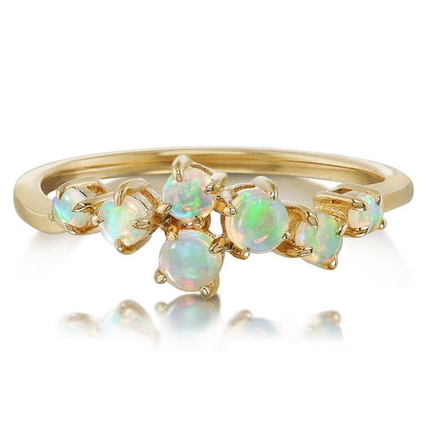14K YG Skaneateles Signature 0.30ct TW Australian Opal Ring Skaneateles Jewelry Skaneateles, NY