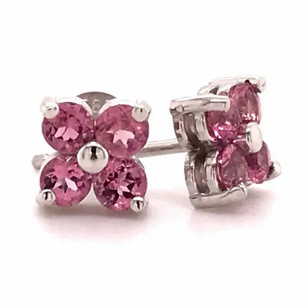 White Gold 'Next Generation' Pink Sapphire Earrings Skaneateles Jewelry Skaneateles, NY