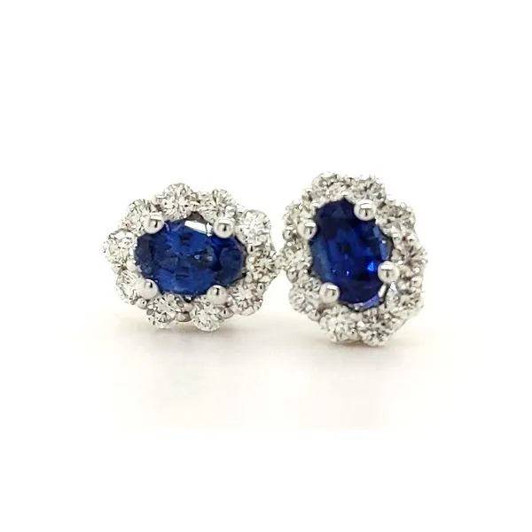 14K WG Ladies 1.70ct TGW 'Next Generation' Sapphire & Diamond Earrings Skaneateles Jewelry Skaneateles, NY